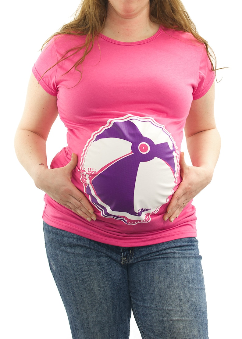 Funny Beach Ball Maternity Tshirt Clothes Top Classic Rock Etsy UK