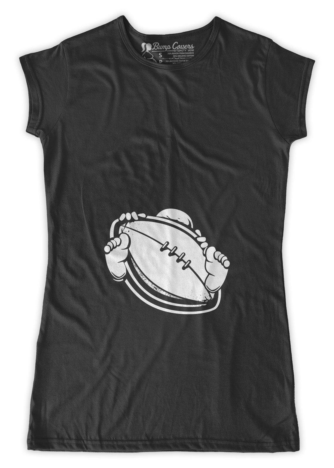Baby Holding a Football Maternity Tshirt Clothes Top Etsy