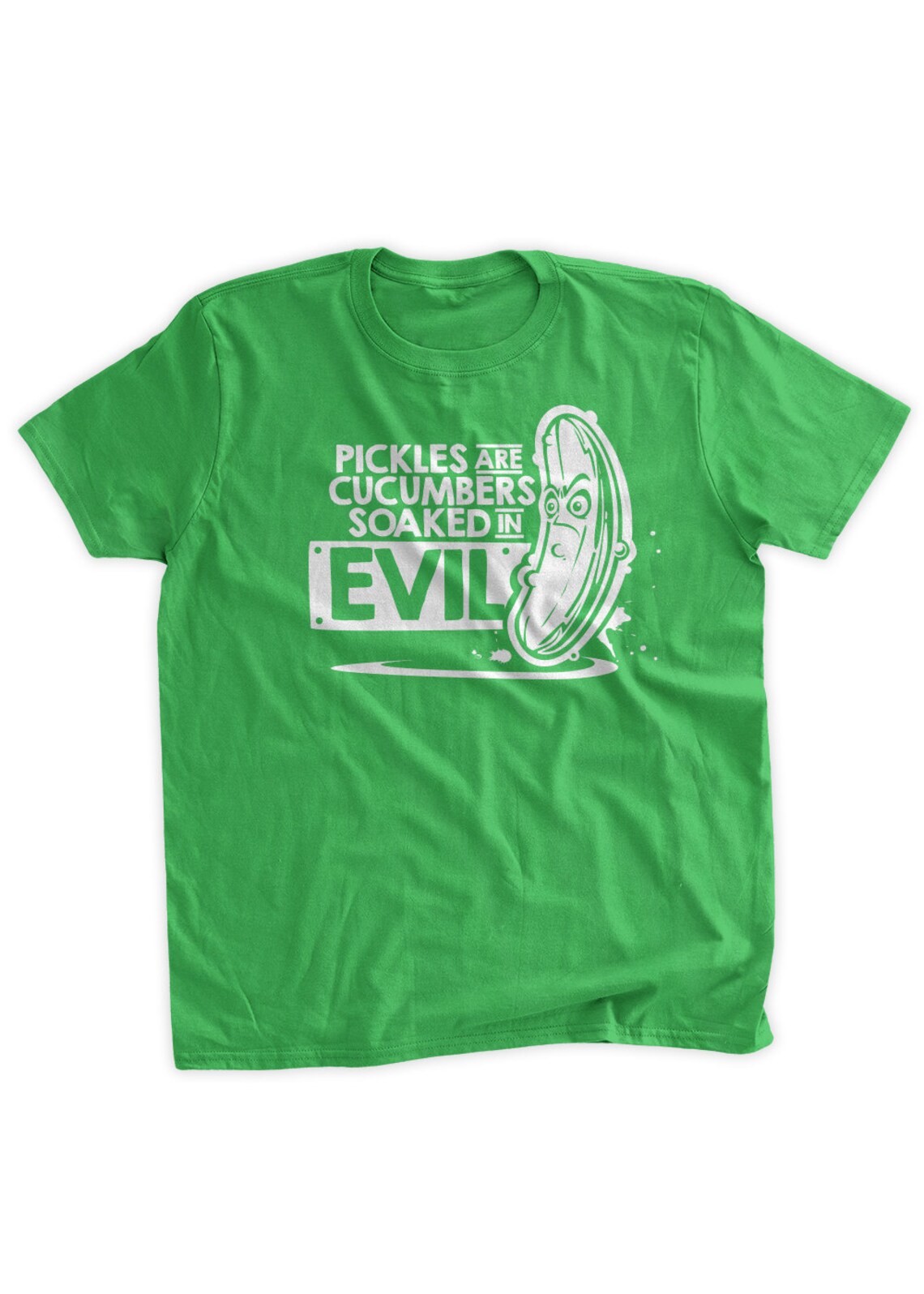 Pickles Are Cucumbers Soaked in Evil Tshirt Funny Pickles Etsy