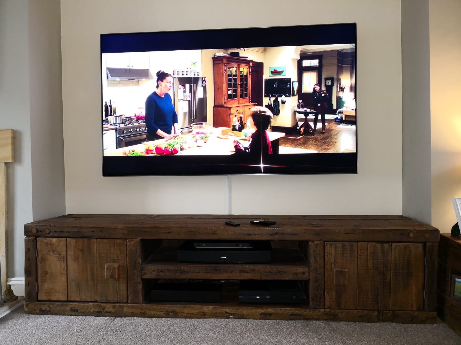 French oak tv unit deals