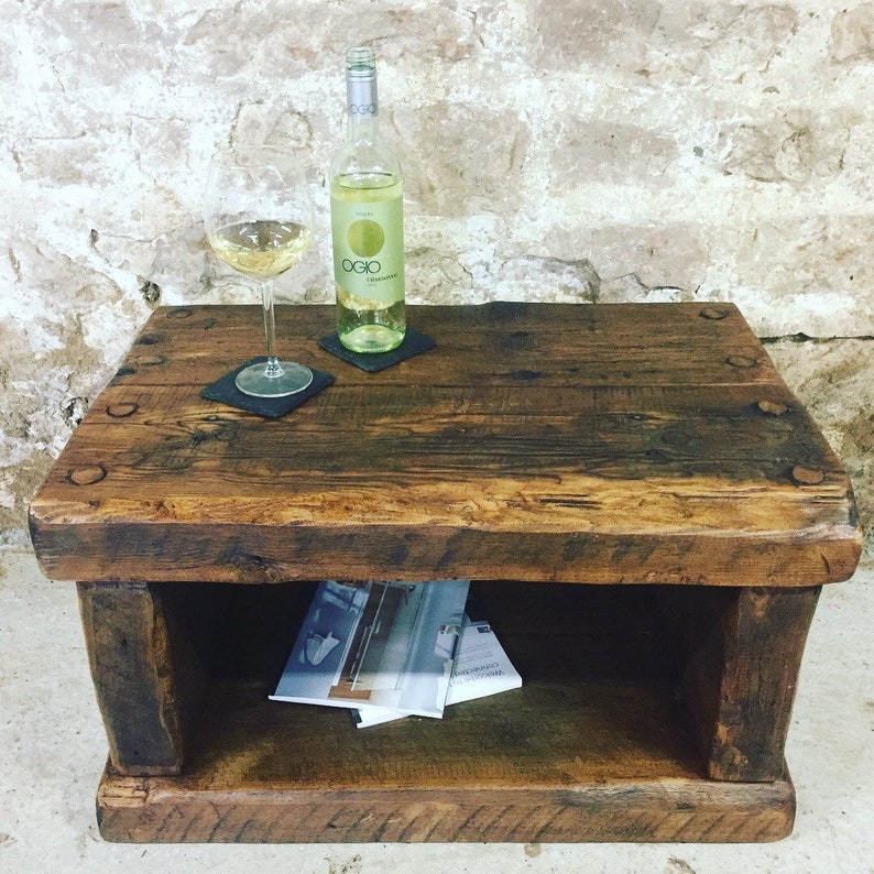 Handmade Coffee Table Side Made From Old French Wood - Old French Coffee Tables Handmade Coffee Table Side Made From Old French Wood - Old French Coffee Tables