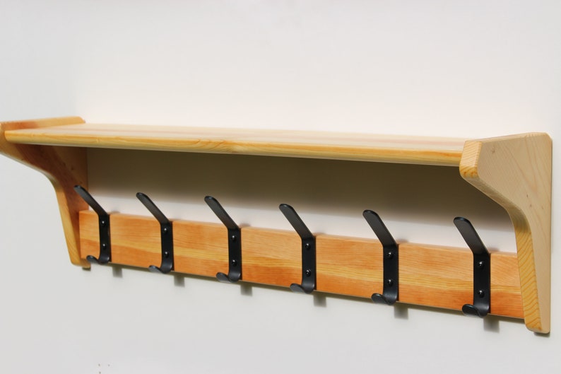 Shelf with Coat Hooks / Coat Hook Shelf / Coat Rack / Shelf / Etsy