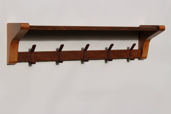 Rustic Coat Rack Shelf Hooks By Recovered Australia Rustic Coat Rack Shelf, How To Decorate A Coat Rack Shelf Plans