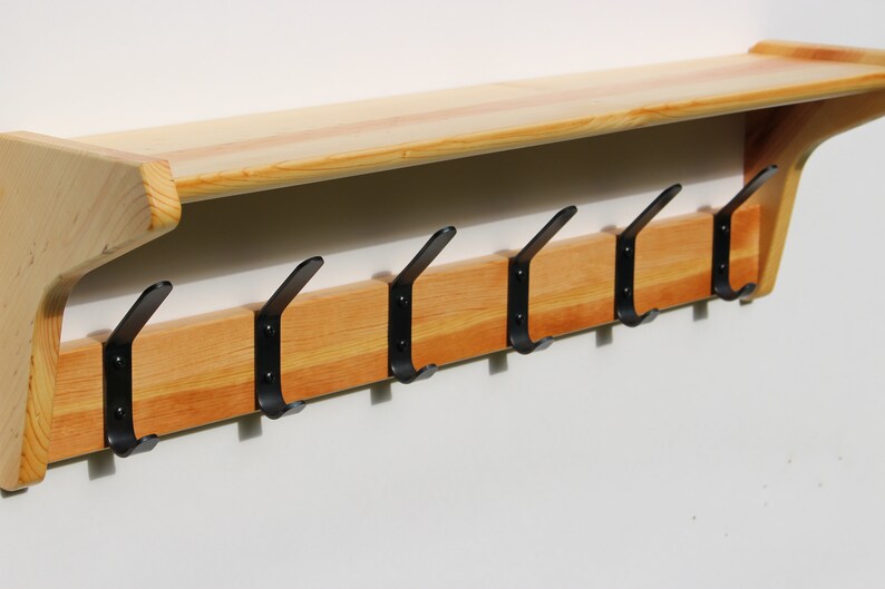 Shelf with Coat Hooks / Coat Hook Shelf / Coat Rack / Shelf / Etsy