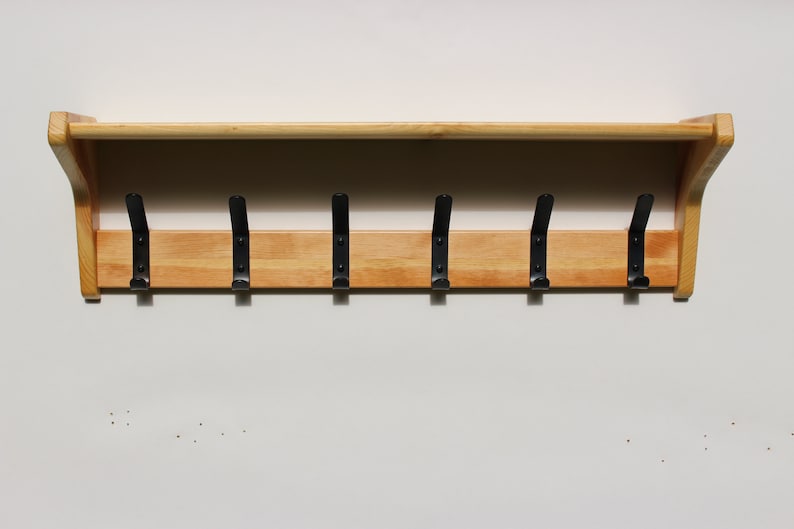 Shelf with Coat Hooks / Coat Hook Shelf / Coat Rack / Shelf / Etsy