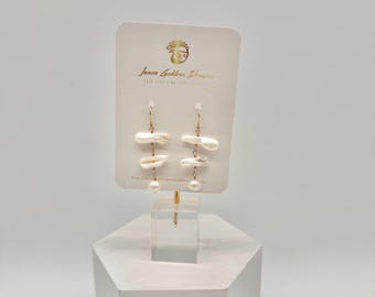 Freshwater Biwa Pearls Earrings