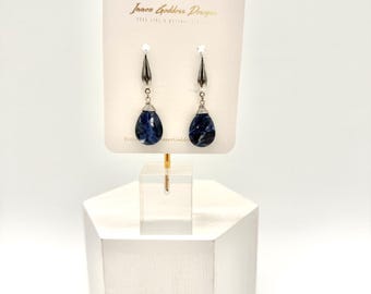 Sodalite Teardrop Earrings