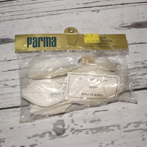 Vintage Parma Fine Quality White Iridescent Craft Leaves Made in Korea