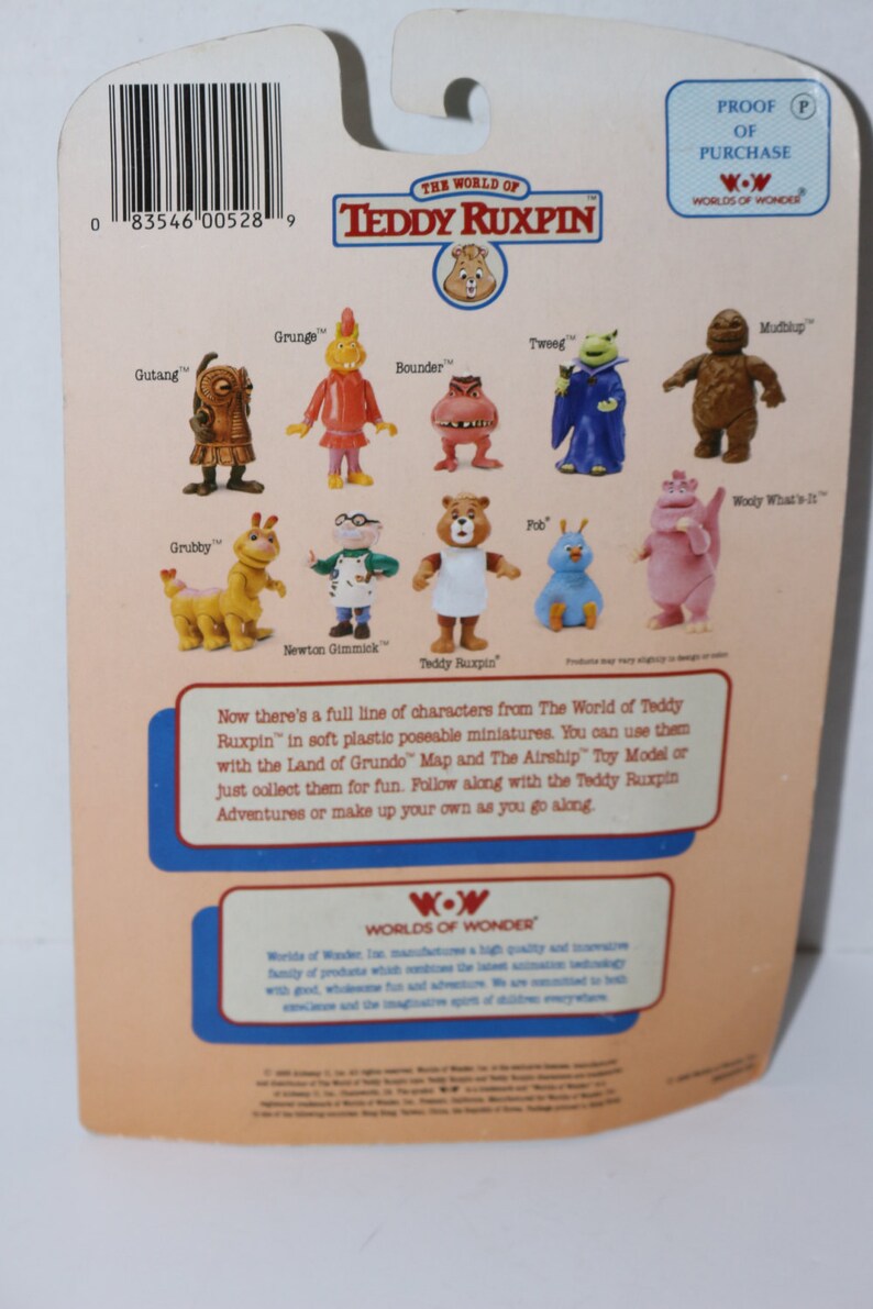 Newton Gimmick Teddy Ruxpin Poseable Figure Vintage 1986 Toy | Etsy