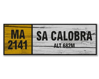 Sa Calobra Wall Sign - Printed Wall Decoration - Cycling Souvenir - Gift For Cyclist - Tour de France Souvenir