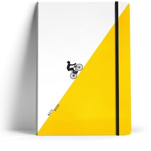 Tour de France Inspired Notebook - Cycling Notebook - Cycling Souvenir - Cycling Gift - Gifts For Cyclist - Christmas Cycling Gift Ideas