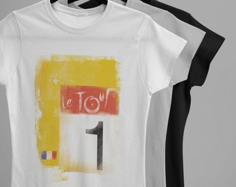 Tour de France Yellow Jersey Cycling T-shirt - Cycling Gifts - Cycling T-shirt - Gifts For Cyclist - Christmas Cycling gift ideas