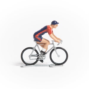 USA National Cycling Team Mini Cyclist Figure - Tour de France Souvenir - Gifts For Cyclists - Retro Cycling - Christmas Cycling gift ideas