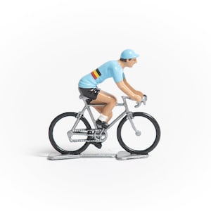 Belgium National Cycling Team Mini Cyclist Figure - Tour de France Souvenir - Gifts For Cyclists - Retro Cycling