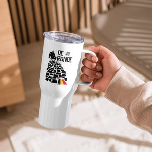 Taza de viaje aislada Tour de Flandes Taza de viaje para ciclismo Clásicos de primavera Monumentos y más