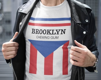 Cycling T-Shirt - Brooklyn Chewing Gum - Classic Cycling Kit Inspired Design - Cycling Gifts - Christmas Cycling gift ideas