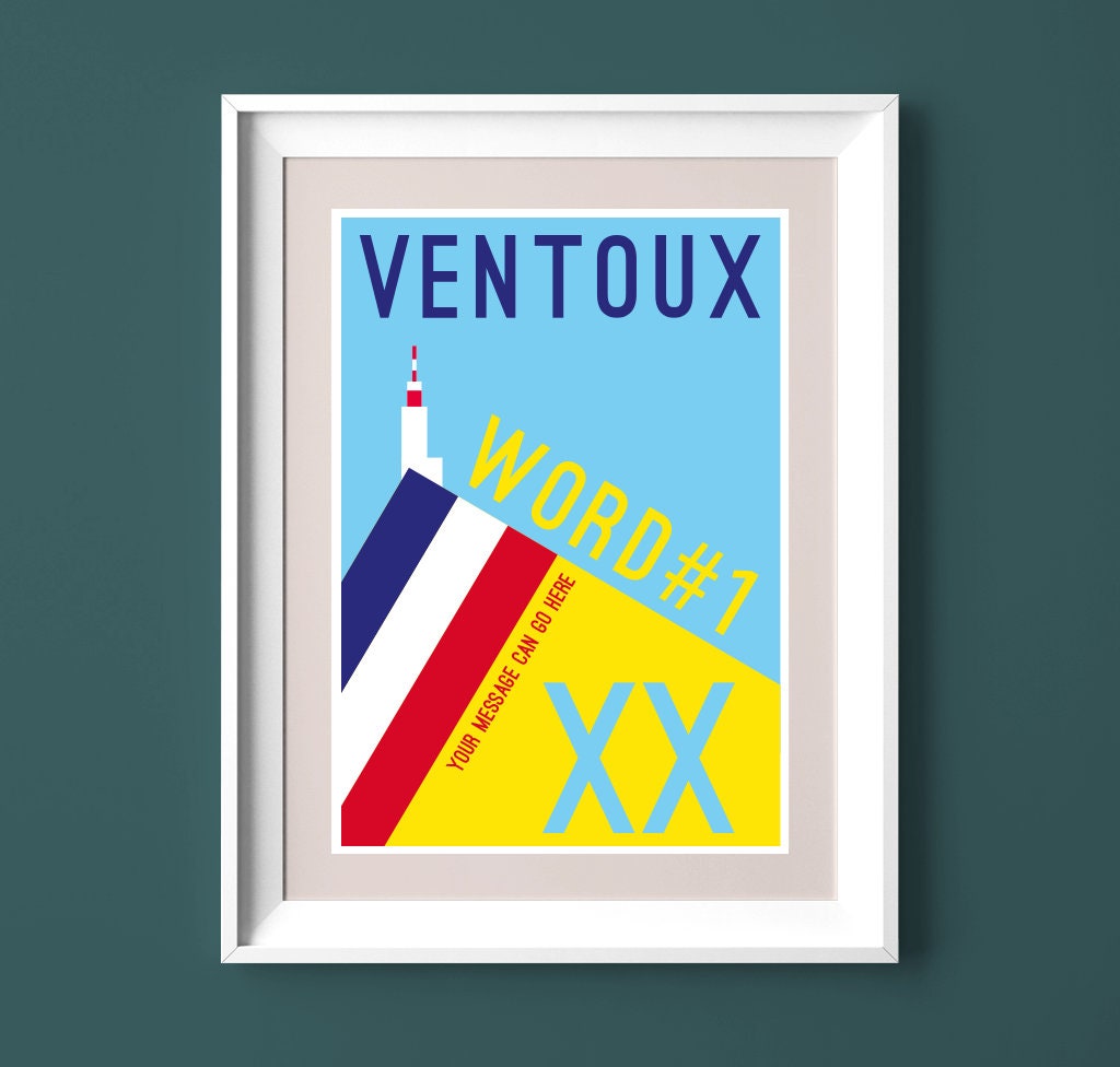 Discover Mont Ventoux - Cyclisme Vintage Voyage Poster