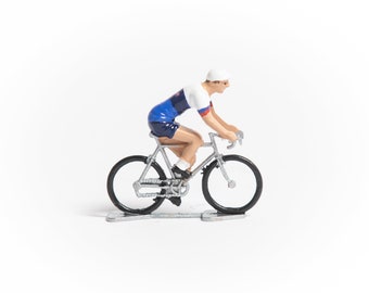 Slovakia National Cycling Team Mini Cyclist Figure - Tour de France Souvenir - Gifts For Cyclists - Retro Cycling
