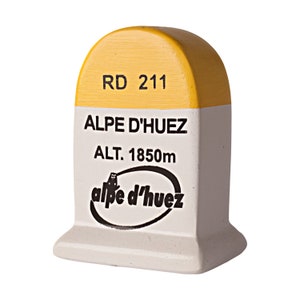 Alpe d'Huez 11cm mini km marker - Cycling Souvenir - Christmas Cycling gift ideas