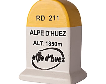Alpe d&#39;Huez 11cm mini km marker - Cycling Souvenir - Christmas Cycling gift ideas