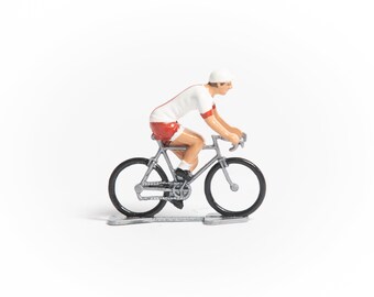 Poland National Cycling Team Mini Cyclist Figure - Tour de France Souvenir - Gifts For Cyclists - Retro Cycling