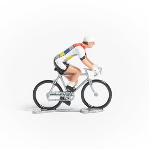 La Vie Claire Cycling Mini Cyclist Figure - Tour de France Souvenir - Gifts For Cyclists - Retro Cycling - Christmas Cycling gift ideas