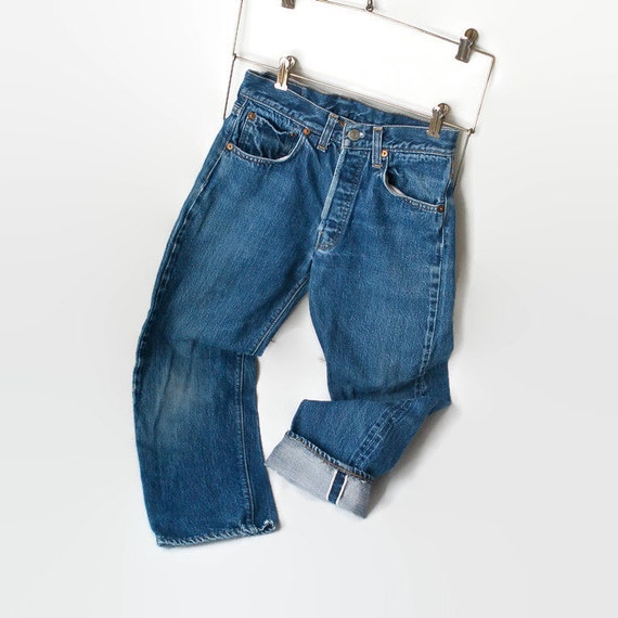 Levis 501 Big E Selvedge Denim Vintage 1960s W26 Waist Small Levis 501 Big E Selvedge Denim Vintage 1960s W26 Waist Small