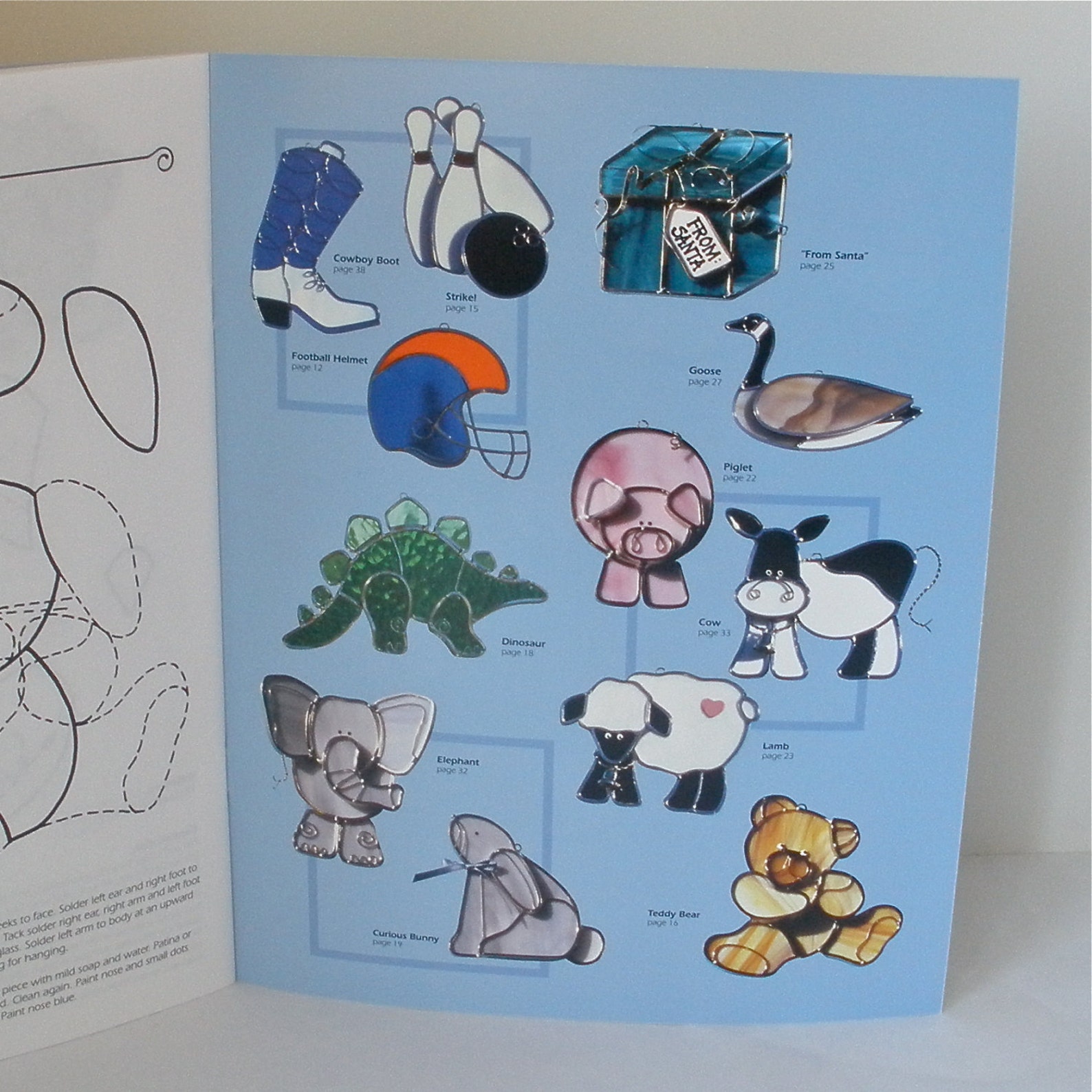 Stained Glass Suncatcher Pattern Book A Gallery of Suncatchers Etsy