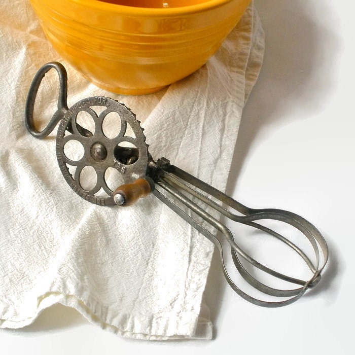 Dover Egg Beater Made In USA 1800s Primitive Rustic Farmhouse Etsy