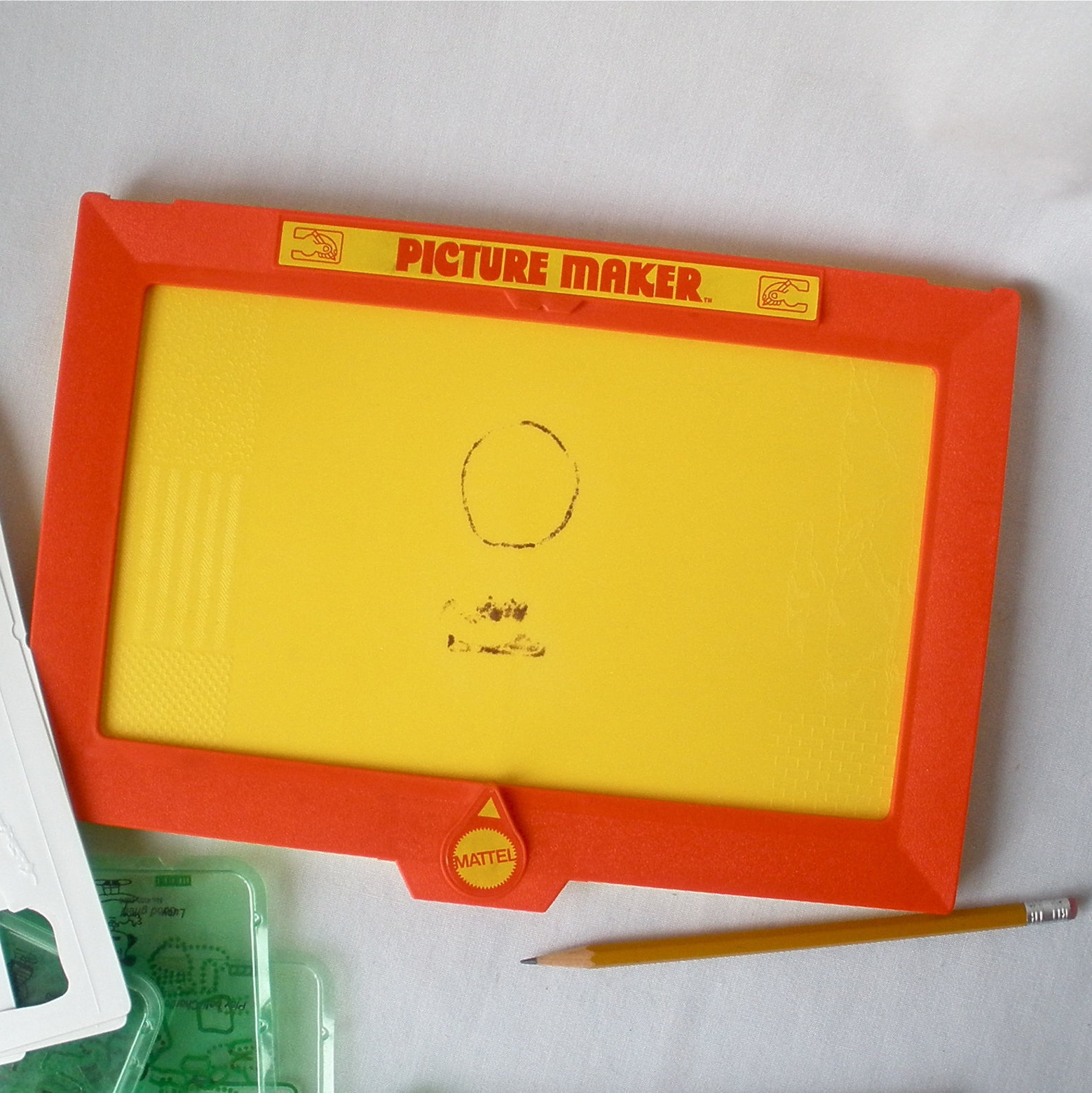 Mattel Peanuts Picture Maker Snoopy Vintage 1970 Stencils Etsy