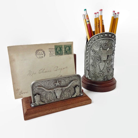 Cowboy Western Office Desk Accessories Letter Envelope Pencil Etsy