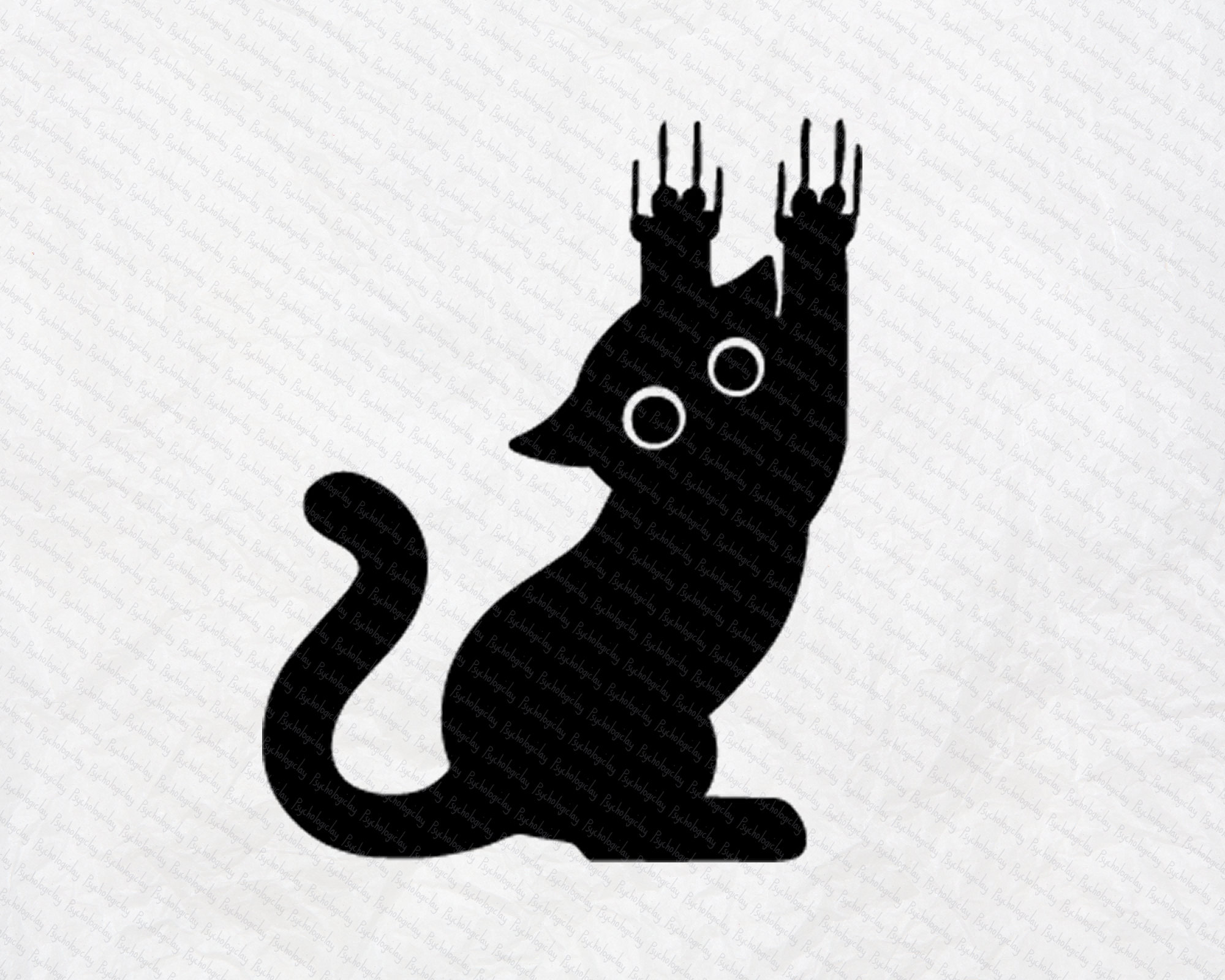 Scratching Cat SVG Digital Download Etsy