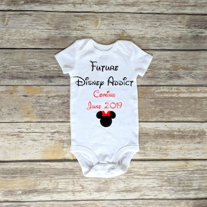 Future Disney Addict Baby One piece romper, Future Disney Addict baby shirt, Future Disney Addict Tee, Future Disney Addict Shirt