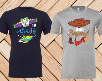 To Infinity and Beyond Matching Disney Shirts, Toy Story To Infinity and Beyond Shirts, Hollywood Studios Toy Story Land Shirts