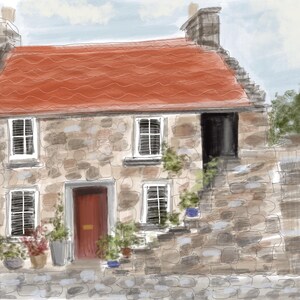 Custom house watercolour painting COMMISSION, custom portrait, HOUSE PORTRAIT, personalised painting, gift ideas