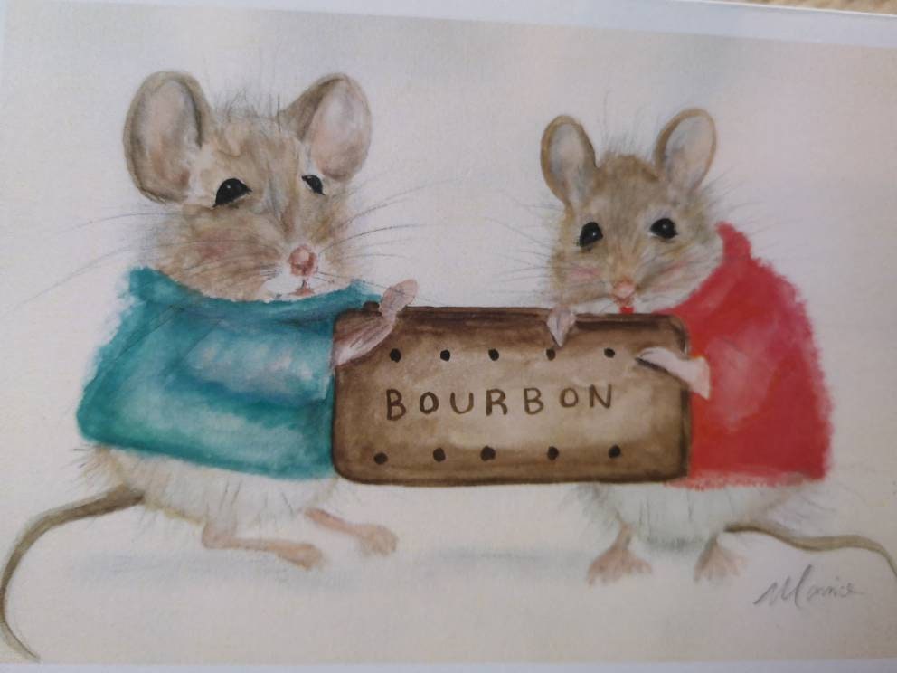 Süße MAUS Kunstkarte GRUßKARTE NOTIZKARTE mit Umschlag Etsy.de