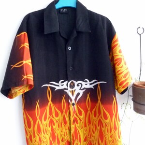 Fuego llamas camisas Etsy Espana