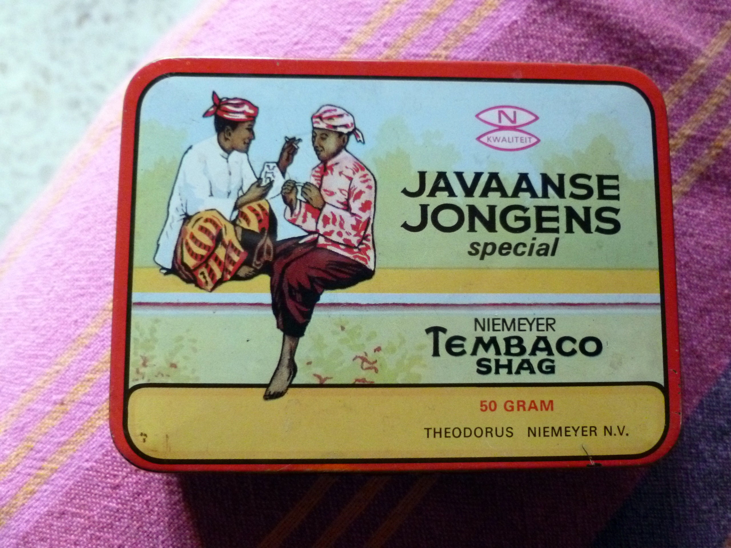 Javaanse Jongens Tobacco Tin, 50's