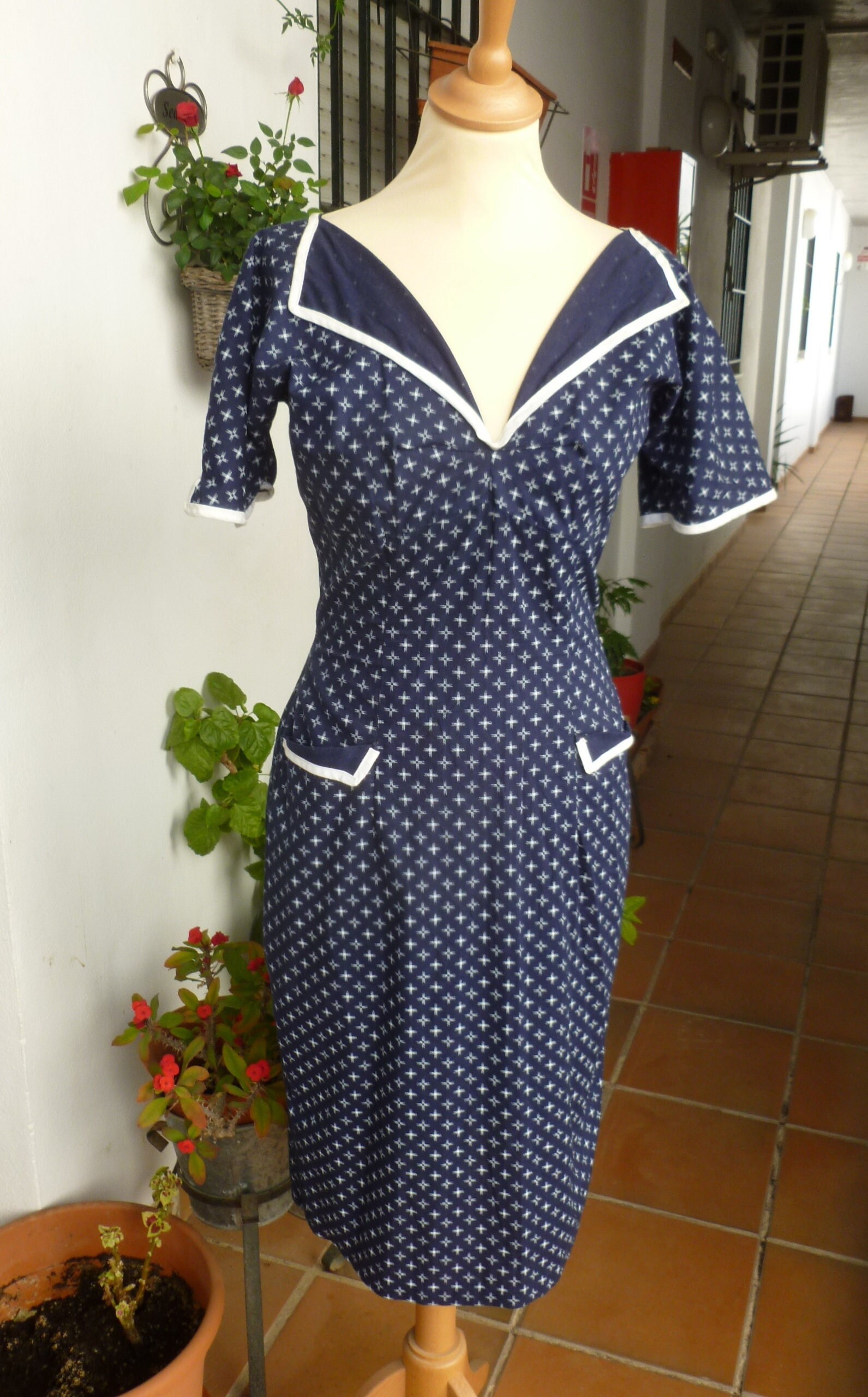 Vestido estilo marinero Etsy Espana