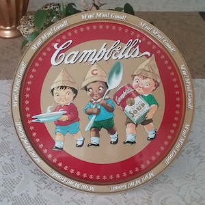 Vintage 1995 Campbell&#39;s Soup Kids Metal Tray