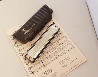 Vintage Hohner Chromonica 280 C Harmonica W/ Case 64 Reed