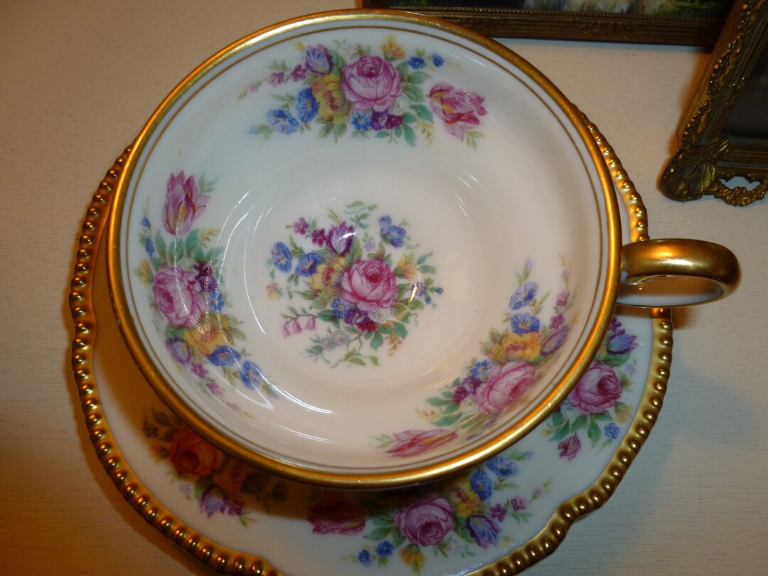 A Lovely Castleton China castleton Rose Demitasse Etsy