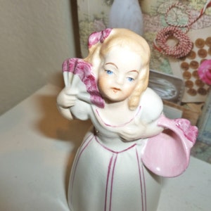 Vintage Ceramic Little Girl With Hat Figurine - Etsy