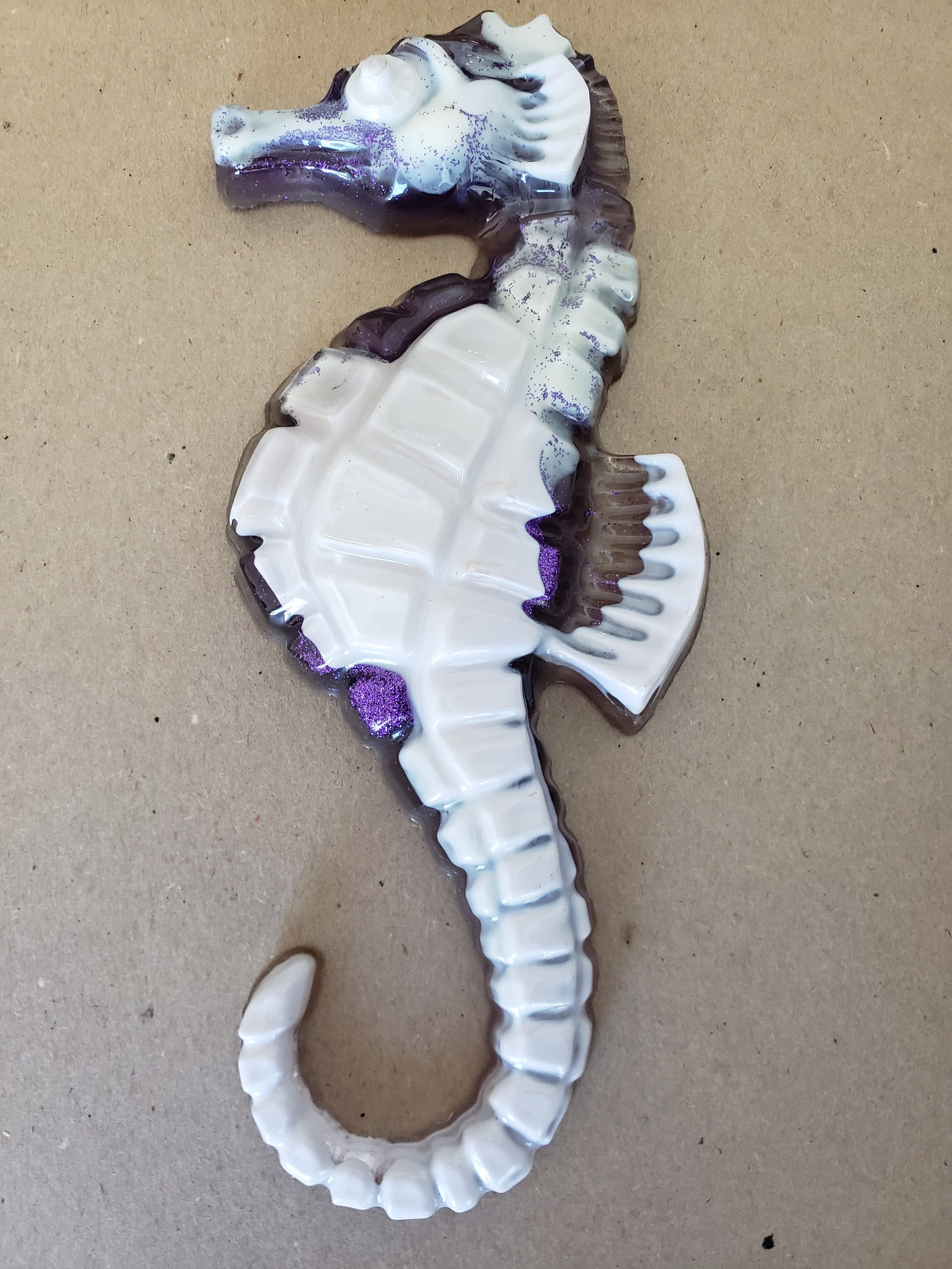 Vintage Resin Wall Hanging Seahorse Etsy