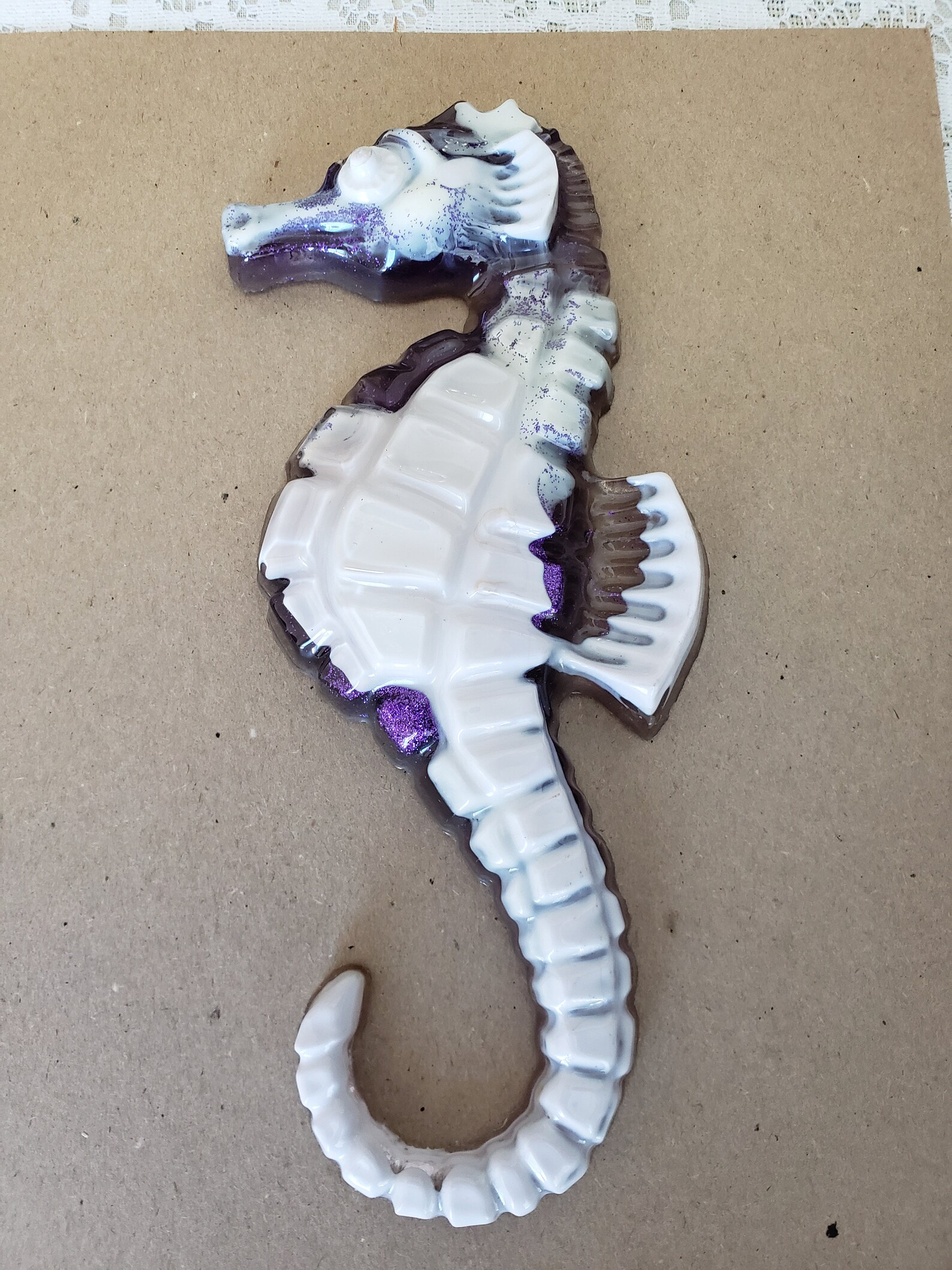 Vintage Resin Wall Hanging Seahorse Etsy