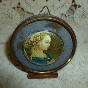 A Seriously Time Worn Little Madonna Wall Hanging / Mid Century / Religious Decor