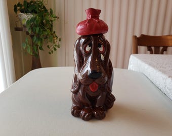1950's Ceramic Dog Liquor Decanter