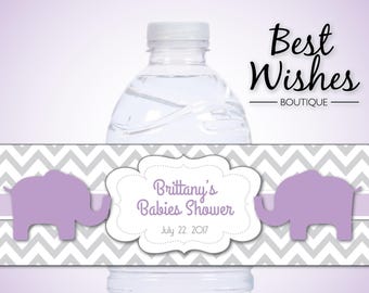 purple baby bottle favors