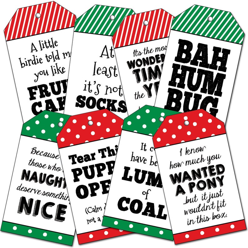 Funny Christmas Tags 
