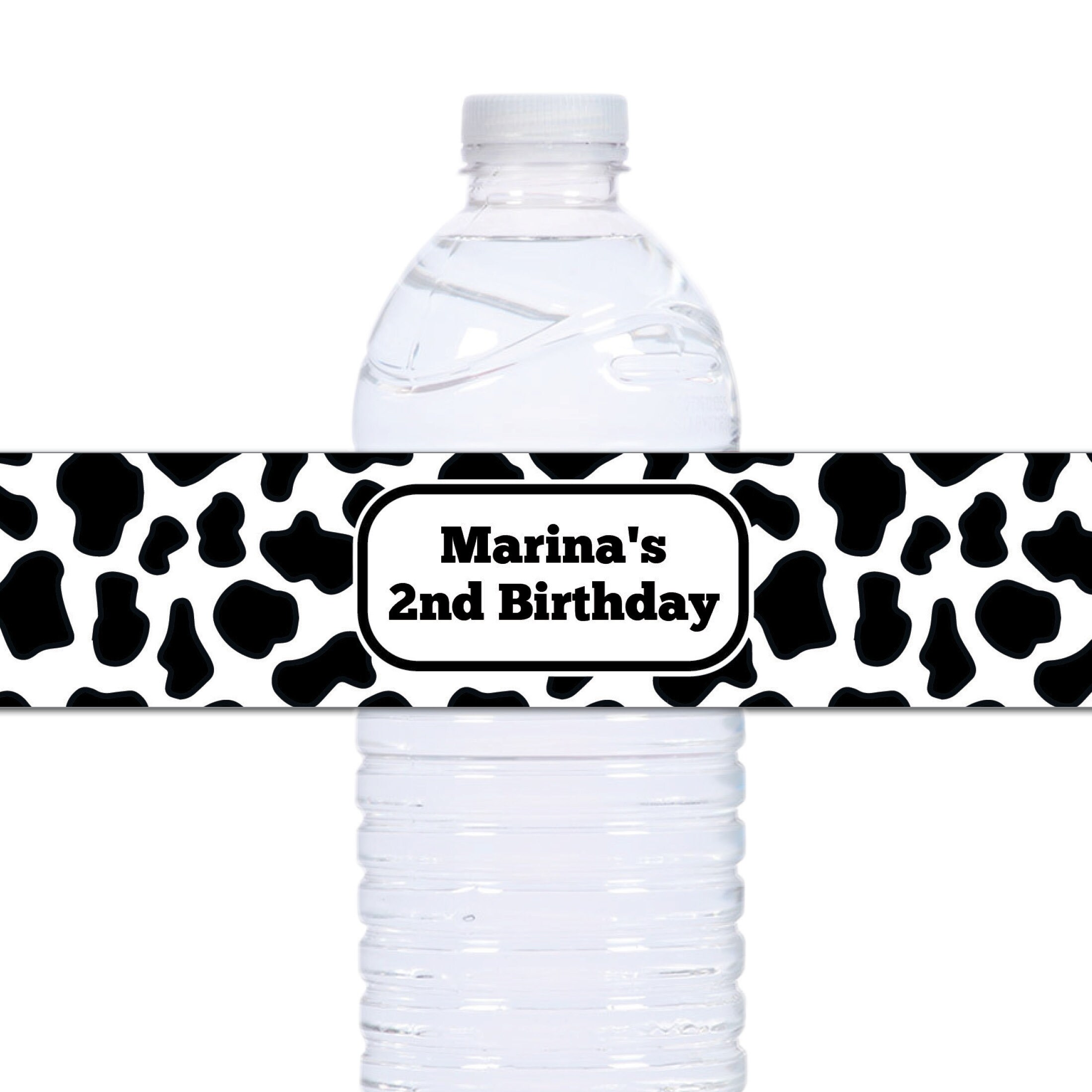 Cow Print Water Bottle Labels Waterproof Baby Shower Or Etsy Cow Print Water Bottle Labels Waterproof Baby Shower Or Etsy